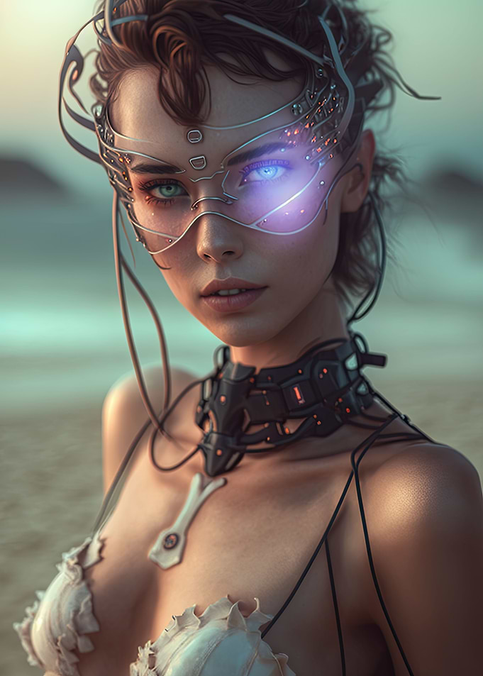Cyberpunk Brunette