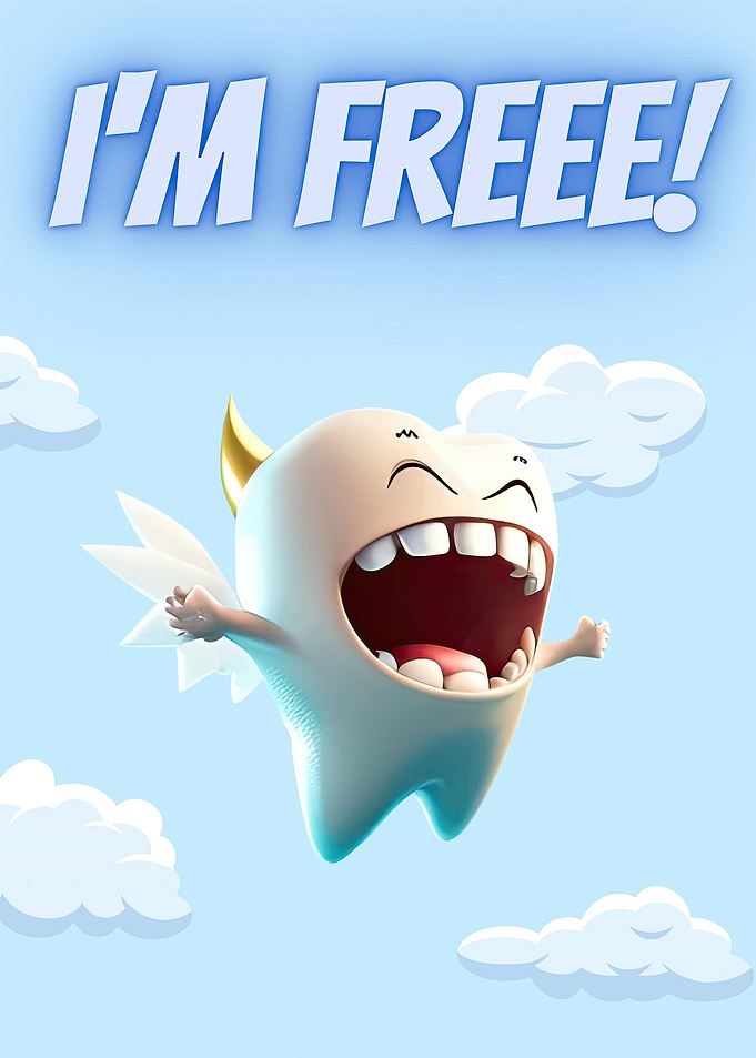Free the tooth