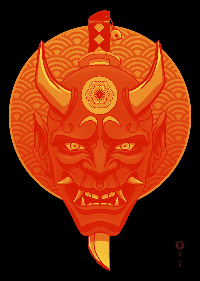 Japanese Hannya Mask