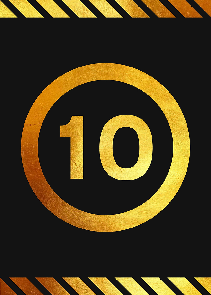 10km Speed Limit Sign