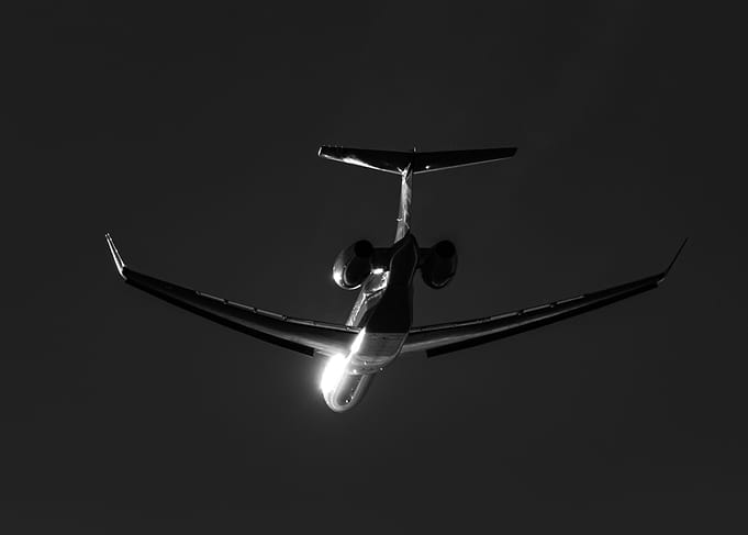 Global 7500 reflection