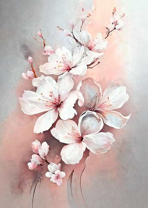 Cherry Blossom — metal poster wall art