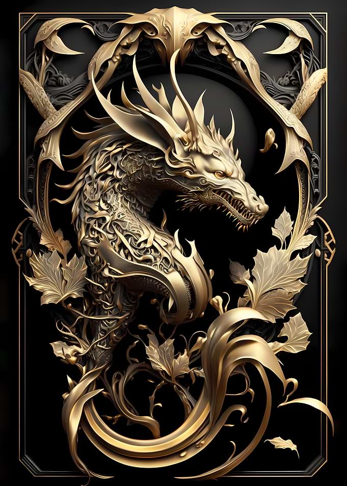 Dragon King Art Deco