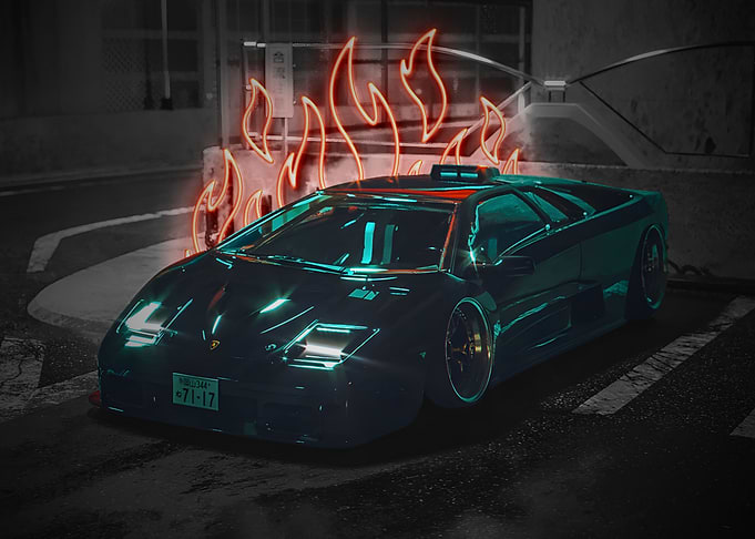 Anime Cars Lamborghini