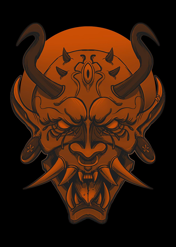 Japanese Hannya Mask