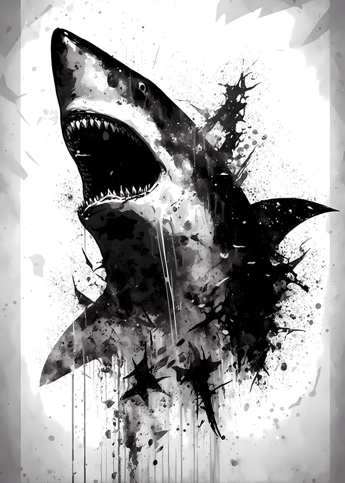 Great White Shark Portrait