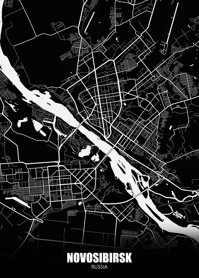 Novosibirsk Russia Map