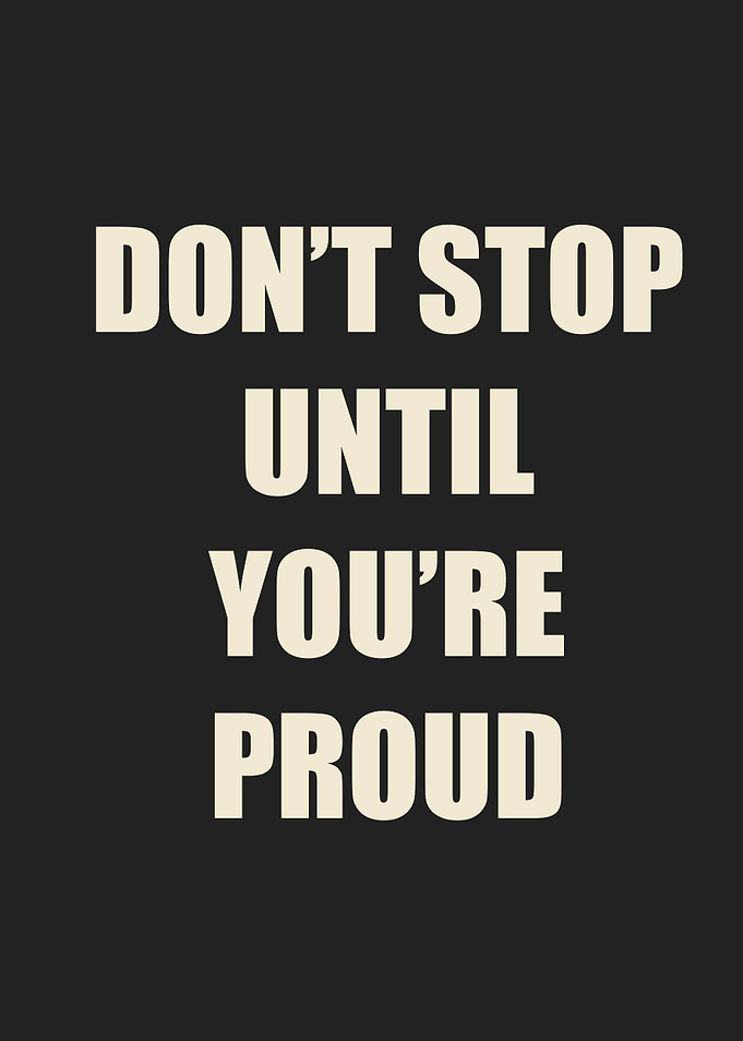 dont stop