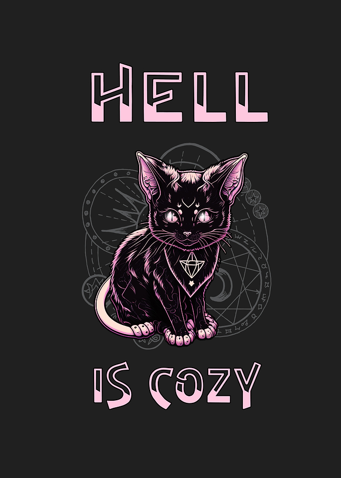 Hell Is Cozy Kitten Satan