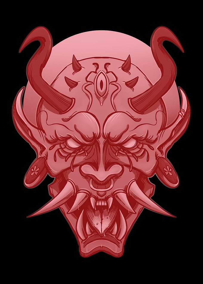 Japanese Hannya Mask