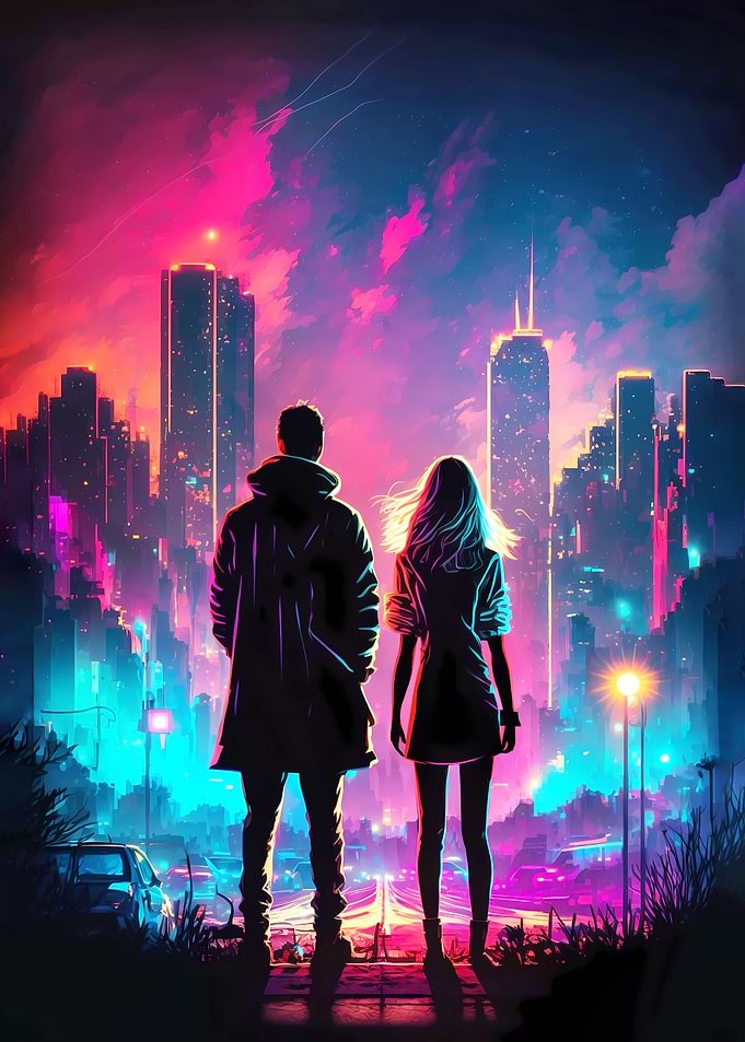 Couple Night Street