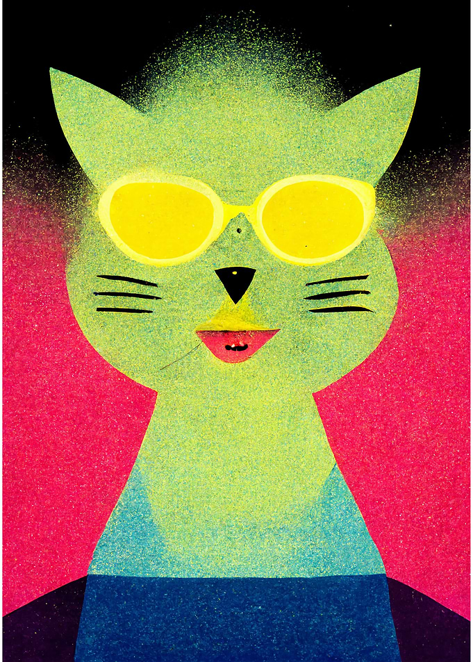 Movie Cat Abstract Cinema