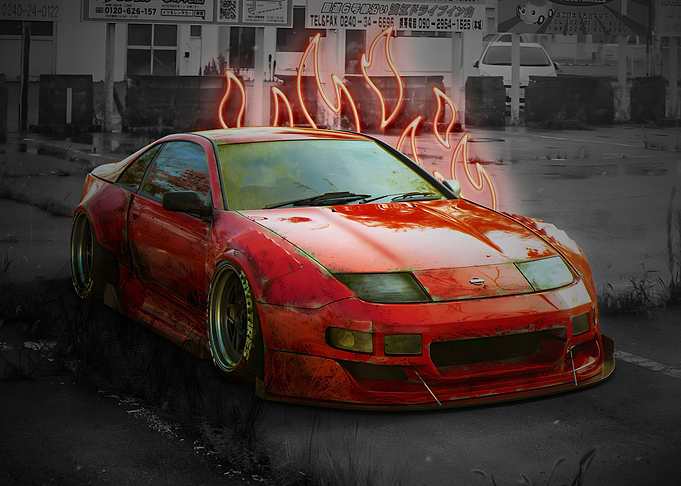 Anime Cars Nissan