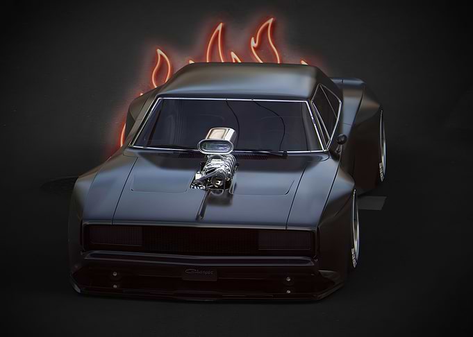 Anime Cars Dodge