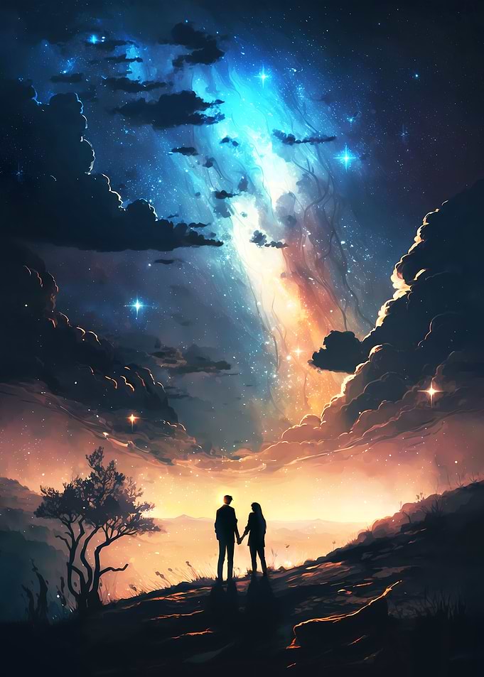 Starry Romance Landscape