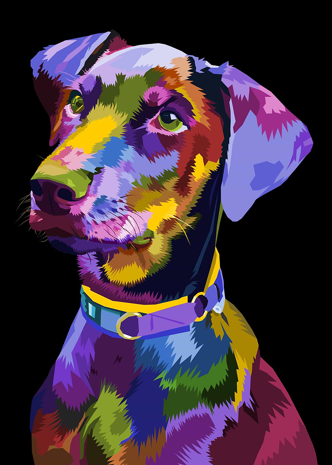 dog pop art