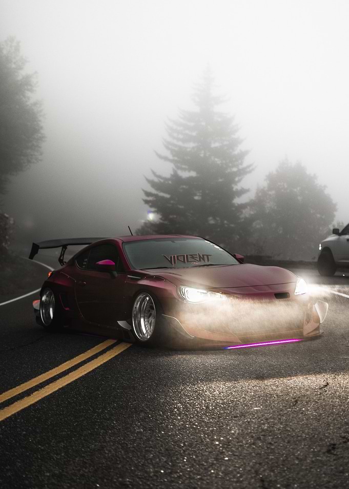 Ferrari in the Mist