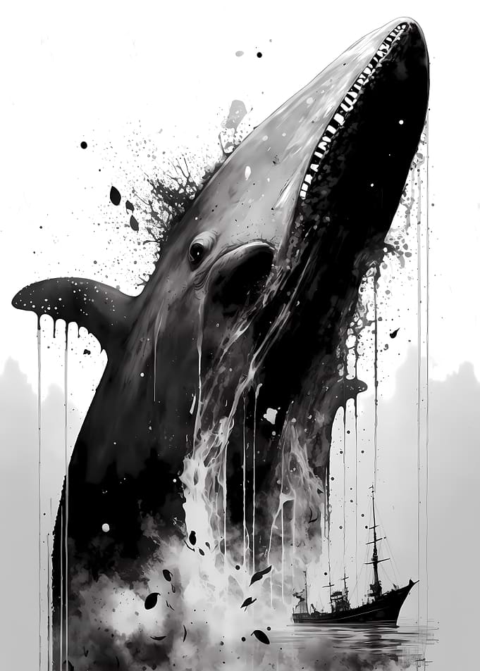 Inky Whale Emerging