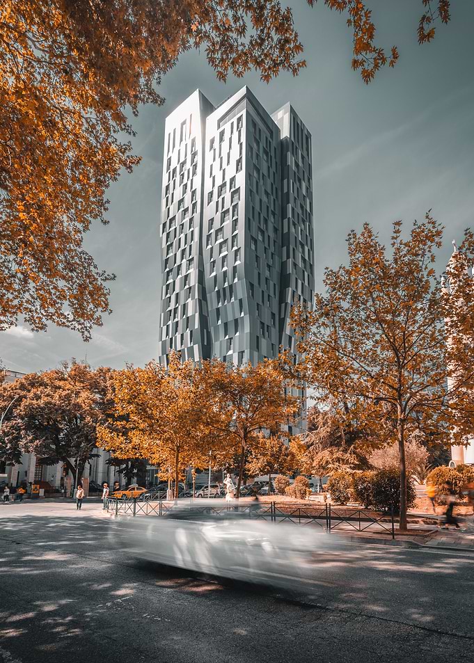Silver Skyscraper Autumn