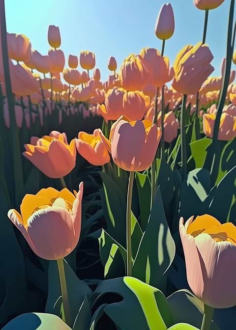 Springtime Serenity — metal poster wall art