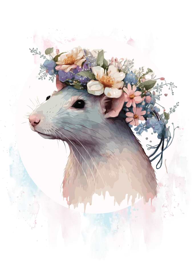 Pet Mouse Rat Painting