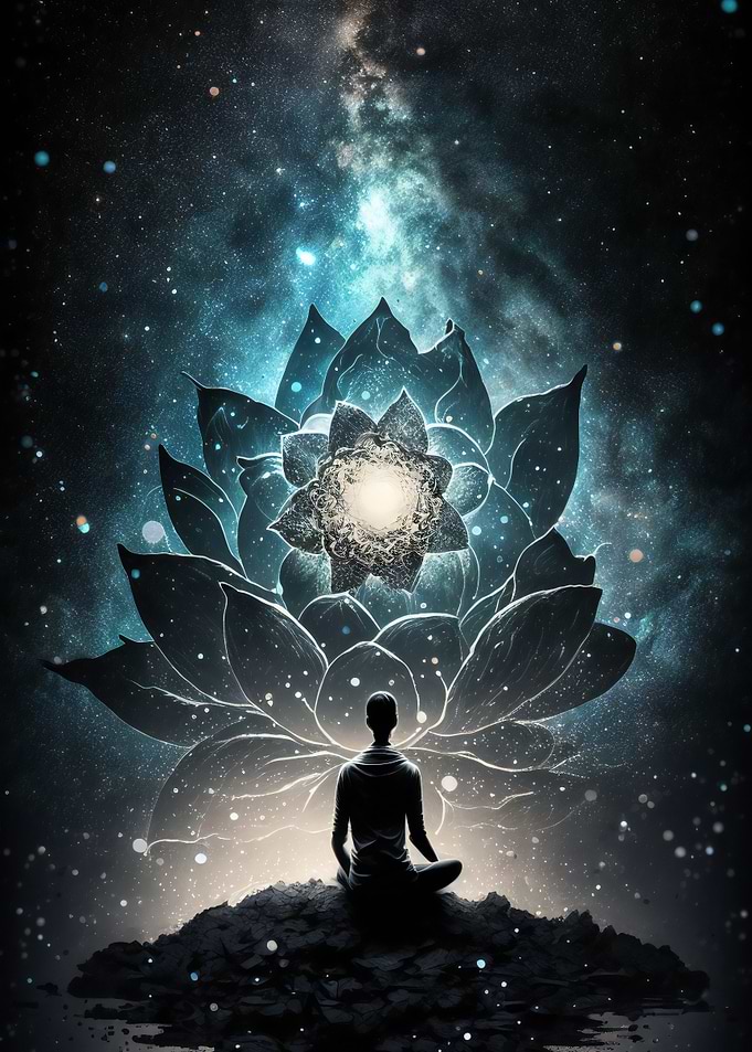 Starry lotus meditation