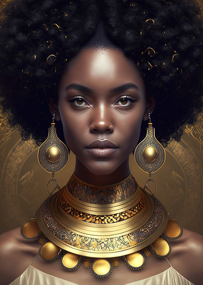 Black History gold women