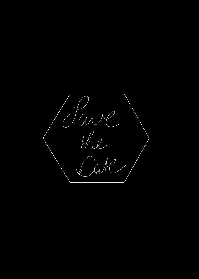 Save The Date Calligraphy