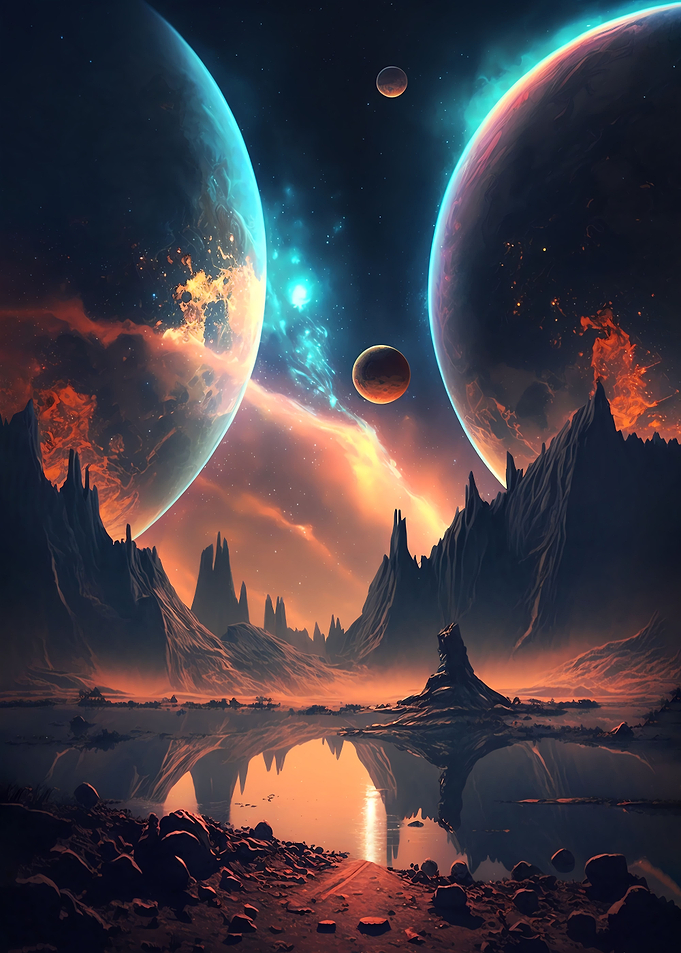 Twin Planets Landscape