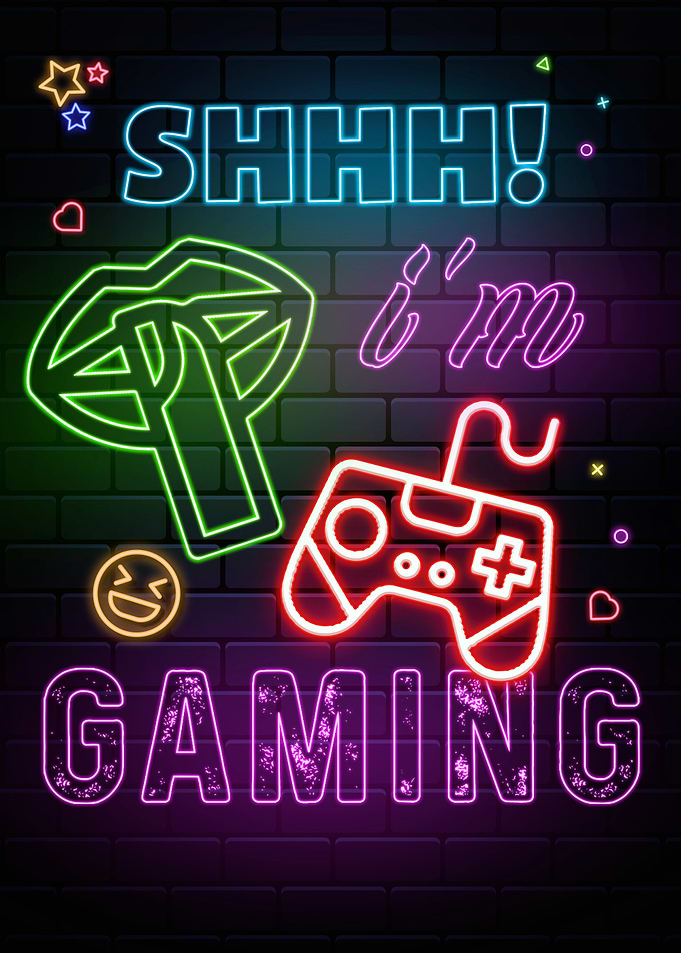 shhh im gaming