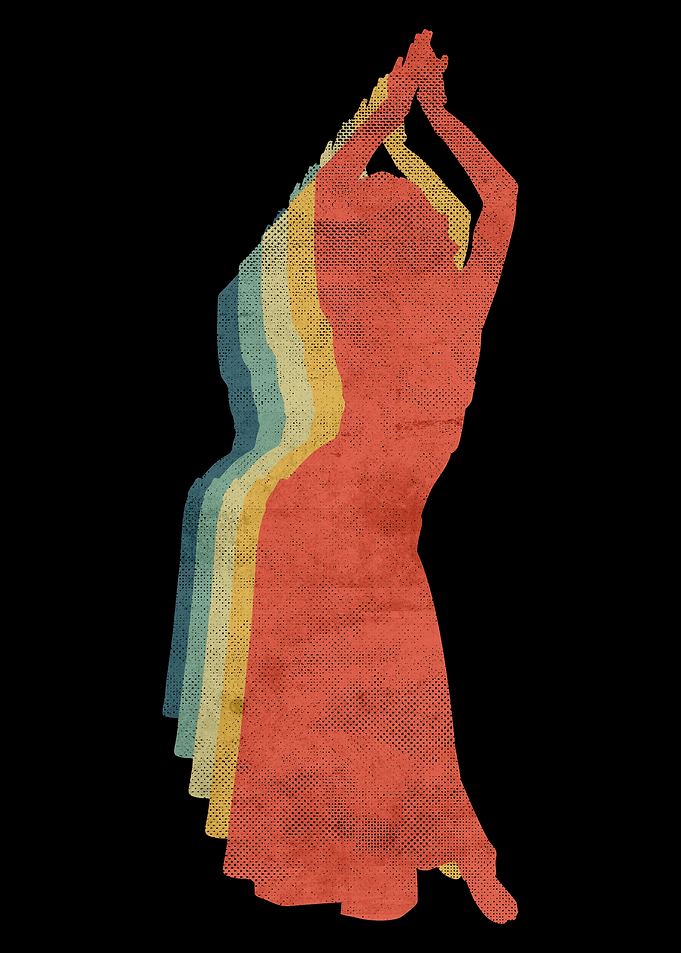 Belly Dancing Woman Retro