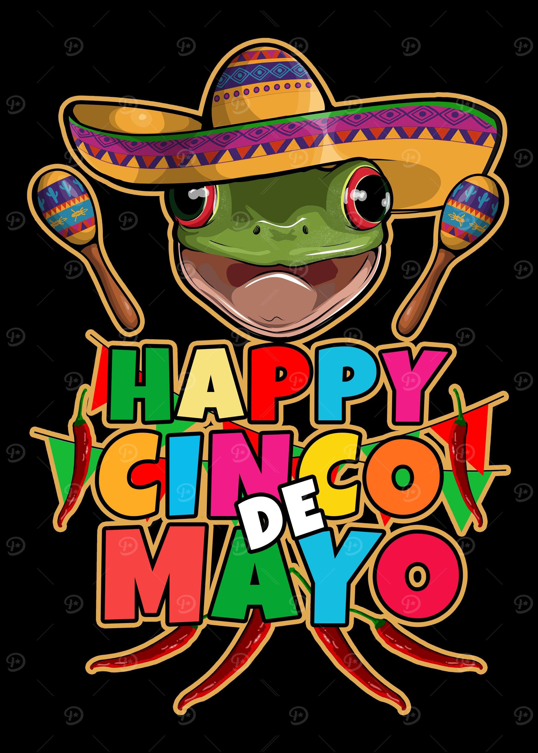 Happy Cinco De Mayo Frog