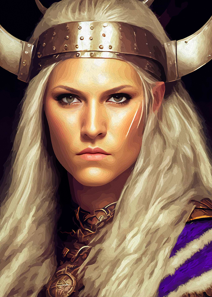FEMALE BLONDE GIRL VIKING