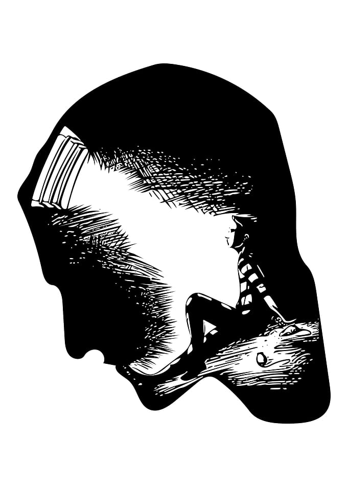Prison Mind Line Art