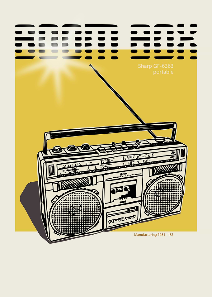 Celebrate the 80s Boombox