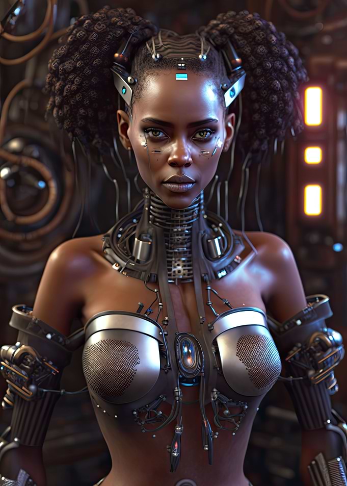 Cyberpunk Female Warrior