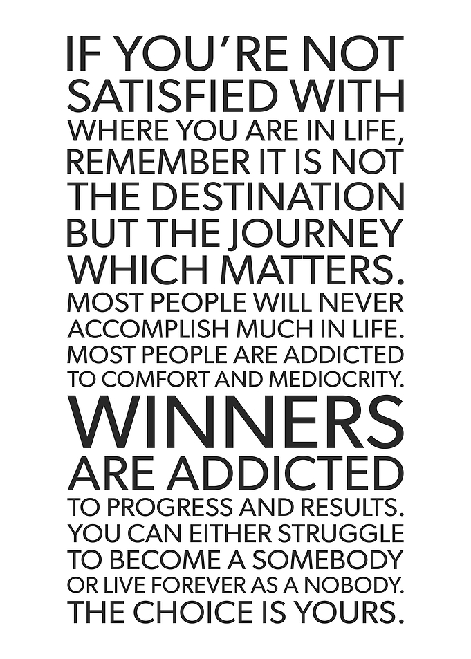 Winners Are Addicted To