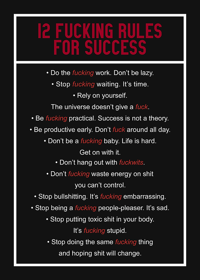 12 Rules For Success