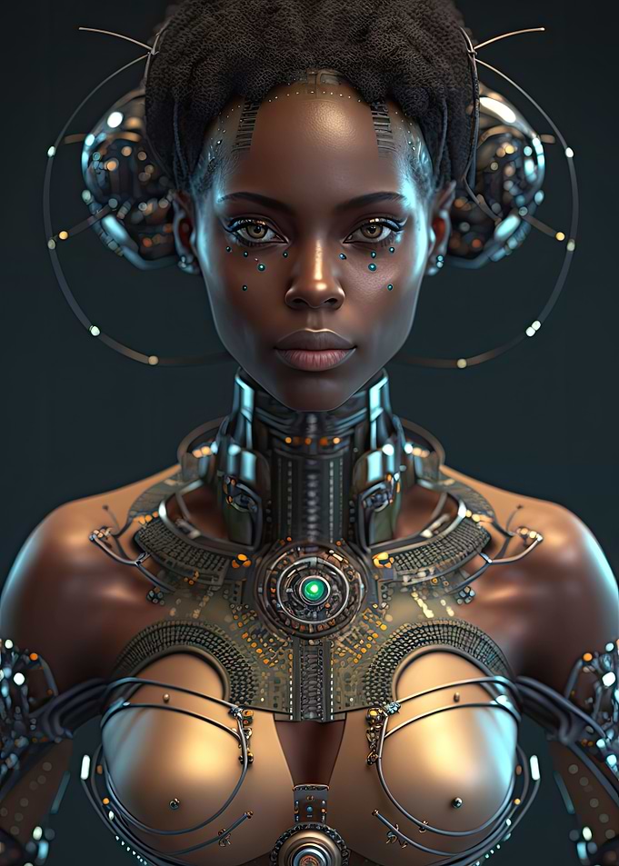 Cyberpunk Female Warrior