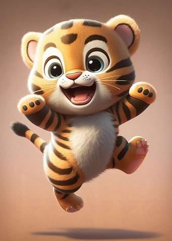 Jumping Baby Tiger