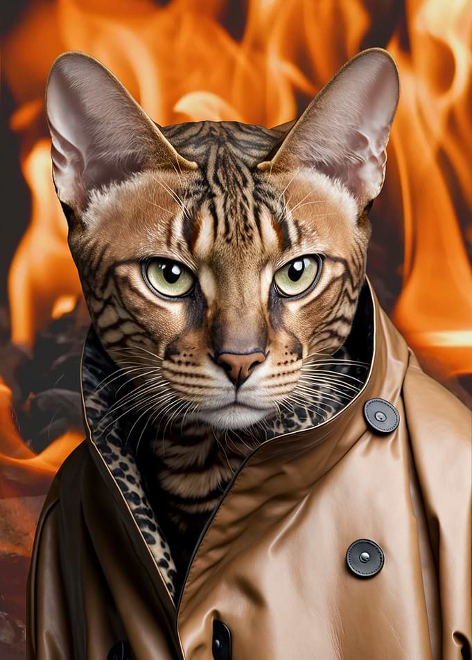 Bengal cat photogenic