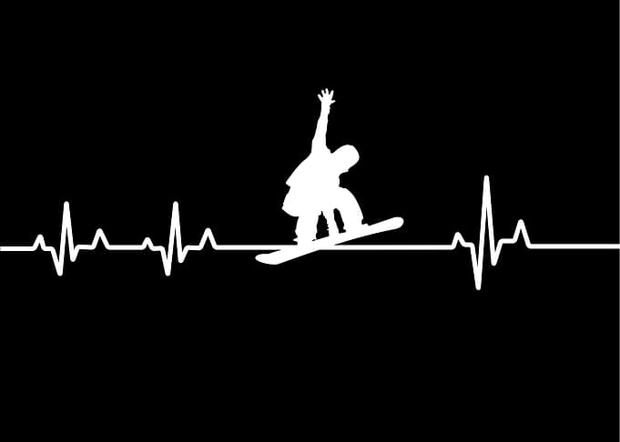Snowboarder Heartbeat