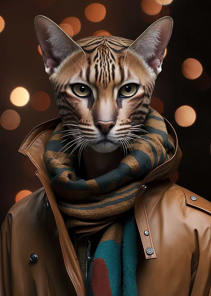 Bengal cat photogenic