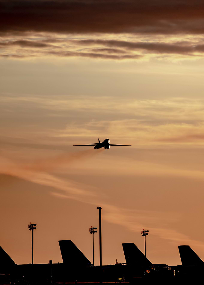 Dusk takeoff