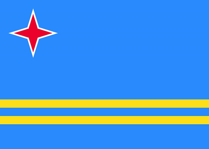 Aruban Flag of Aruba