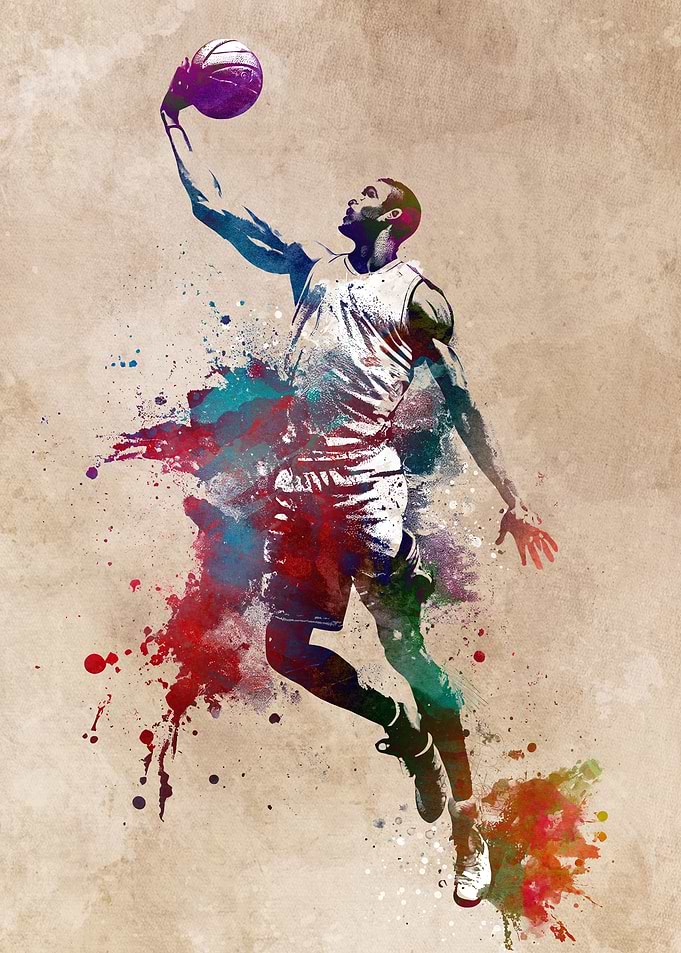 Basketball sport art