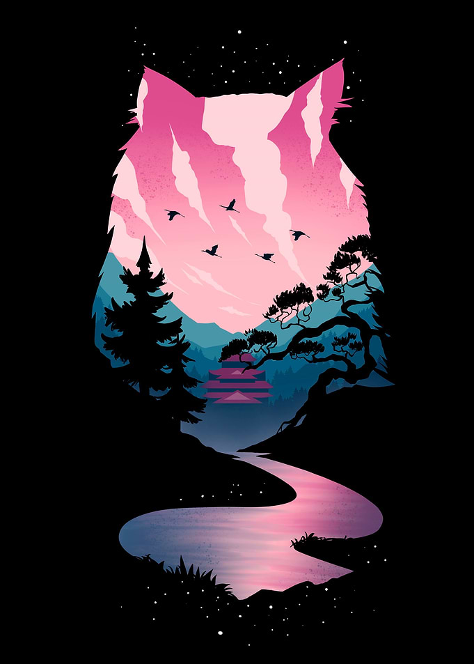 Sunset Cat