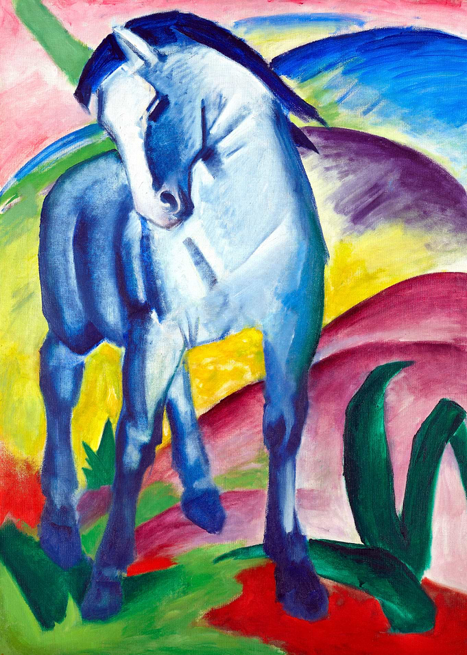 Blue Horse by Franz Marc