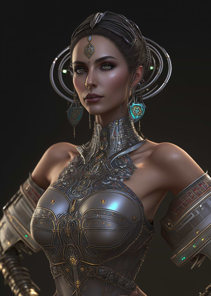 Cyberpunk Female Warrior