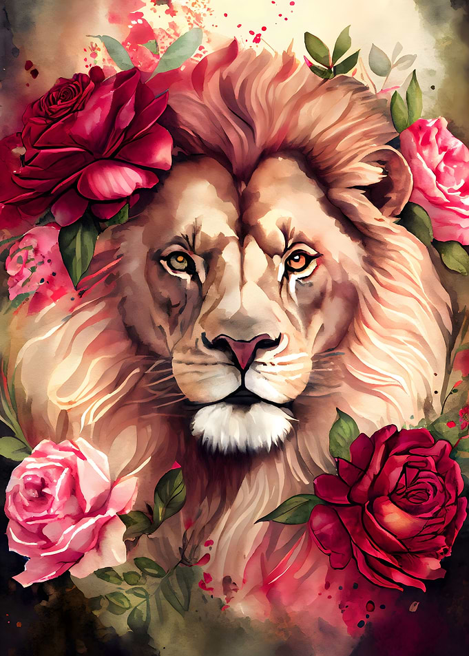 Male Lion Posing